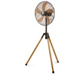 Domo Ventilador de Pie Base Trípode 50W Beige/Negro