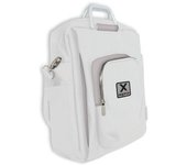 Approx APPNBST15WG - Maletín de diseño para portátil de hasta 15.6”, color blanco y gris