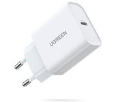 Ugreen 60450 cargador de dispositivo móvil Universal Blanco Corriente alterna Carga rápida Interior