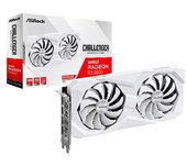 ASRock AMD Radeon RX 6600 Challenger White 8GB GDDR6 Tarjeta gráfica 0dB refrigeración silenciosa 128-bit 7680 x 4320 DisplayPort HDMI 14 Gbps Dual Fan 7nm