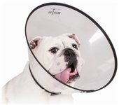 Collar isabelino para perros kvp saf-t-clear transparente (30-76 cm)