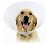 Collar isabelino para perros kvp check transparente (23-32 cm)