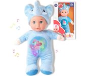 Muñeco bebé reig 30 cm elefante peluche azul (30 cm)