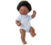 Muñeca bebé berjuan newborn 38 cm africana (38 cm)