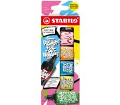 STABILO BOSS MINI by Snooze One marcador 6 pieza(s) Punta de cincel Negro, Azul, Verde, Naranja, Rosa, Amarillo
