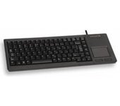 CHERRY XS Touchball Keyboard, disposición en español, teclado QWERTY, teclado con cable, teclado mecánico, mecánica ML, touchpad de alta calidad con dos botones de ratón, negro
