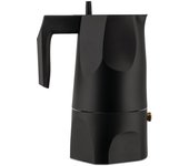 Alessi Ossidiana MT18/3 B - Cafetera espresso de diseño, en aluminio fundido, 3 tazas