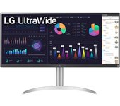 LG 34WQ650-W pantalla para PC 86,4 cm (34") 2560 x 1080 Pixeles WFHD LCD Plata, Blanco
