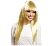 My Other Me Peluca Larga Con Flequillo Rubia