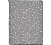 DKD Home Decor Mantel Gris Jacquard Blanco (140 x 180 cm)
