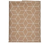 DKD Home Decor Mantel Loneta Abstracto Beige (140 x 180 cm)