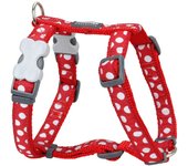 Arnés para perro red dingo style sports blanco lunares 37-61 cm