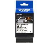 Brother HSE-211E cinta para impresora de etiquetas Negro sobre blanco
