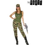 Atosa disfraz militar mujer adulto camuflaje verde XL