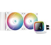 DeepCool LS520 WH Procesador Sistema de refrigeración líquida Todo en uno 12 cm Blanco 1 Pieza(s)