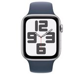 Apple watch se gps + cellular 44mm silver alu case, storm blue sport band m/l eumrhj3