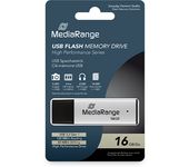 MediaRange Memoria USB 3.0 de Alto Rendimiento de 16 GB - Mini USB Flash Drive con Carcasa de Aluminio, extensión de Memoria Externa con Velocidad de Lectura de hasta 130 MB/s, Color Plateado