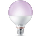 Bombilla led philips wiz g95 smart full colors f 11 w e27 1055 lm (2200k) (6500 k)