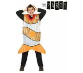 Atosa disfraz pez naranja niño unisex infantil 5 a 6 años