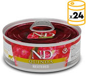 24x80gr Farmina Quinoa Neutered Comida húmeda para Gatos Esterilizados