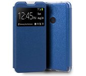 Cool Funda Flip Cover Liso Azul para Xiaomi Redmi Note 8/Note 8(2021)