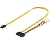 SI-Seleccion Cable Adaptador SATA a Molex 4 Pines Macho/Macho 50cm