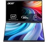 Acer PD163Qbmiuux Monitor Portátil Dual 15.6" LED IPS FullHD