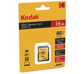 Kodak Tarjeta de Memoria SDHC 16GB UHS-I Clase 10