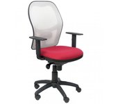 Piqueras y Crespo Jorquera Silla Malla Blanca Asiento Bali Granate