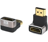 PcCom Essential Adaptador HDMI Macho a Hembra Acodado a 8K V2.1