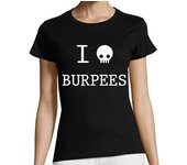 Camiseta Mujer Manga Corta I Hate Burpees - CrossFit laTostadora