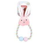 Juguetes eco Zolux Dog Puppy Peluche Cuerda TPR Tiny Conejo 1 Unidad.