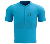 Camiseta de running compressport trail half-zip fitted ss top haw