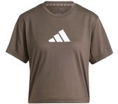Camiseta de fitness adidas essentials big performance logo mujer