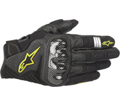Alpinestars Guantes de Moto  SMX-1 Air V2 Negro-Amarillo Fluo