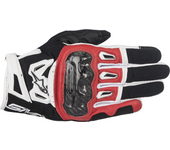 Alpinestars Guantes de Moto  SMX-2 Air Carbon Negro-Rojo-Blanco