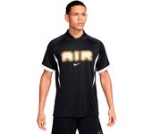Nike - Polo Swoosh Air Jersey, Hombre, Black-White-Metallic Gold, L