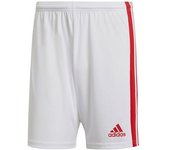 Adidas - Pantalón corto Squadra 21, Hombre, White-Power Red, S