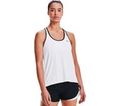 Under Armour - Camiseta Knockout Tank Mujer, Mujer, White-Black, XS