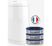 Starter pack cubo de pañales + 3 recambios Dress Up ANGELCARE blanco