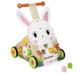 Janod Carrito andador multiactividades de madera conejo