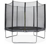 sweeek Cama elástica con protección red de 305cm, gris