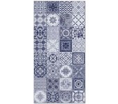 Home and Living Alfombra vinílica hidráulica níjar azul 80x250 cm