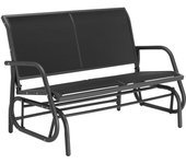 Tectake Columpio oscilante greta 121x72x865cm acero negro