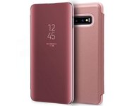 Cool Funda Flip Cover Clear View Rosa para Samsung Galaxy S10