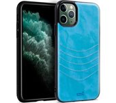 Cool Carcasa Leather Bordado Celeste para iPhone 11 Pro Max
