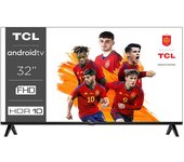 TV LED - TCL 32S5400AF, 32 pulgadas, Full HD, Smart TV, Android TV, Negro