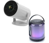 Klack Mini Proyector Portátil 4k + Altavoz TG-376 con Android Integrado