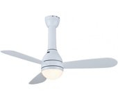 Fm Calefacción VT-105 SOFT Ventilador de Techo con Luz y Mando 50W Blanco
