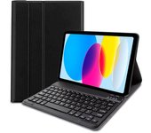 Funda COOL para iPad (2022 / 2024) 10.9 (10 Gen.) / iPad 11 2025 Teclado Bluetooth Polipiel Negro
